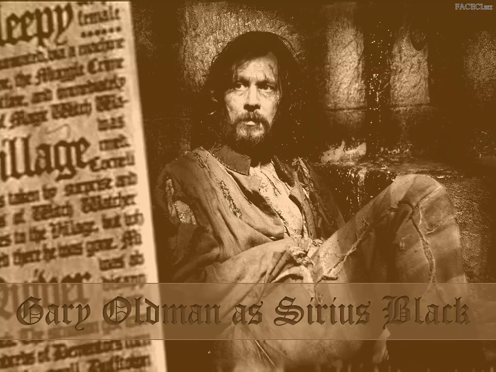 Gary Oldman, długie włosy